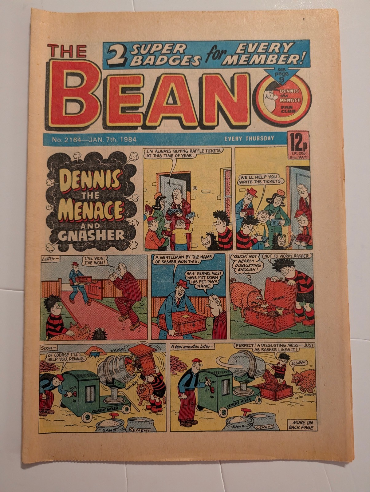 Beano Comic No 2164, January 7th 1984.