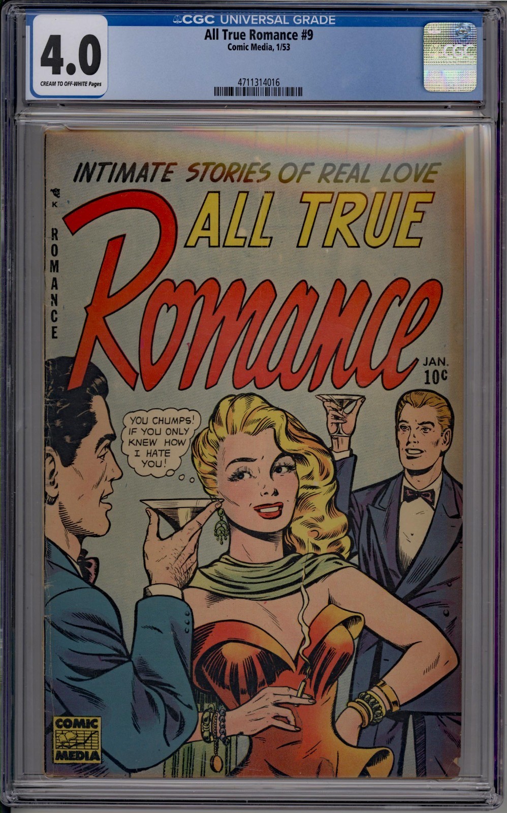 ALL TRUE ROMANCE 9 CGC 4.0 - 4711314016 - Fumetti scarsi di altissimo livello!