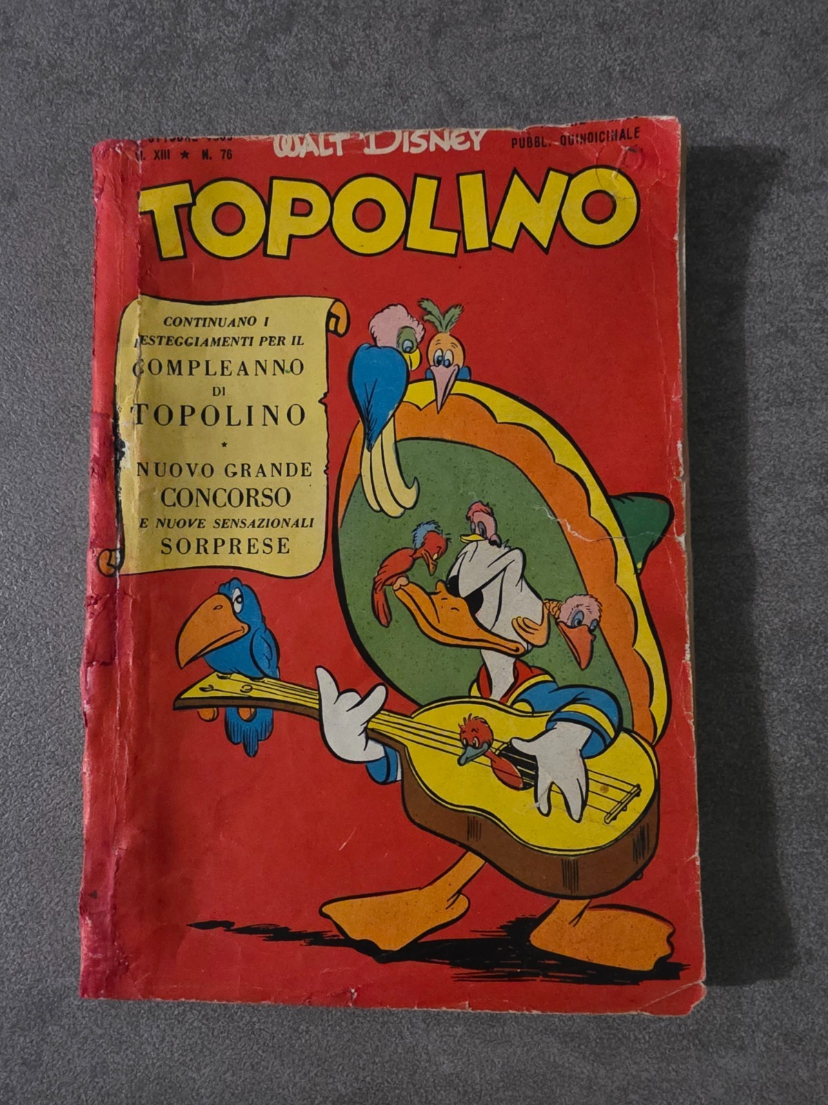 Topolino libretto n. 76 originale 1953