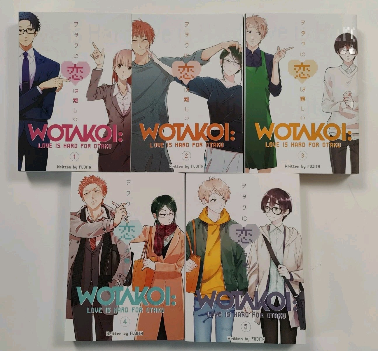 Wotakoi: Love Is Hard for Otaku set manga completo volume 1-5