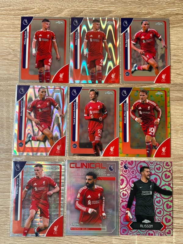 Liverpool Topps Chrome 26 Lot