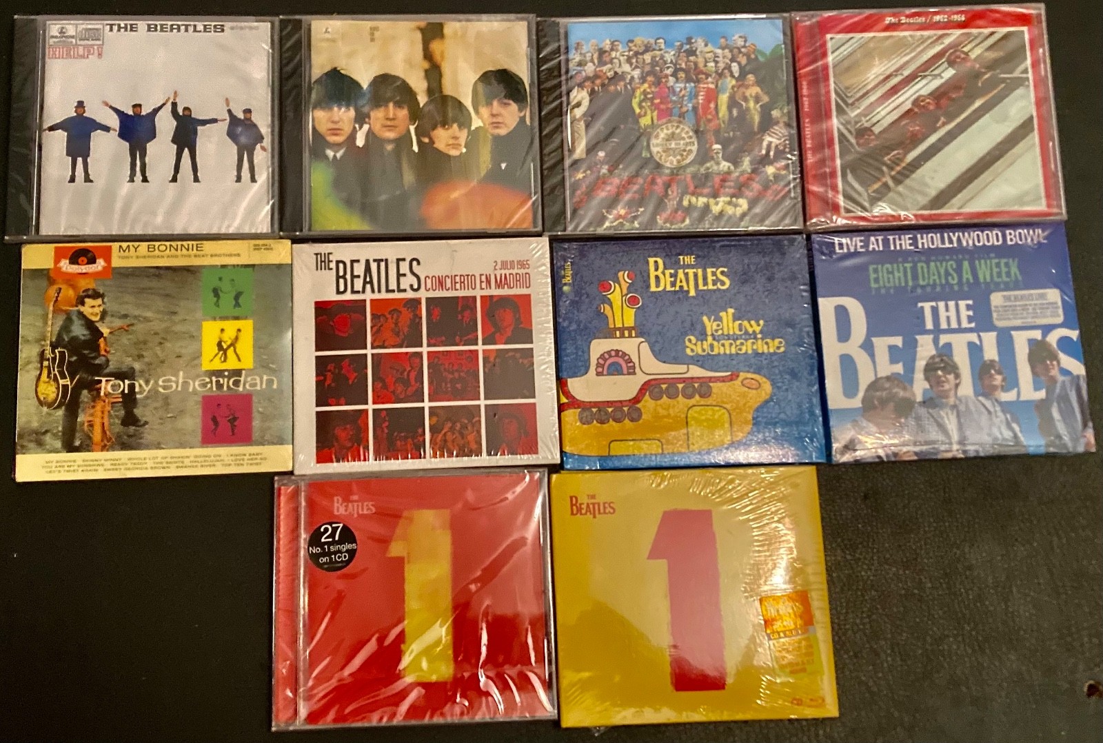 THE BEATLES LOT of 10 SEALED ORIGINAL CD'S MINT!