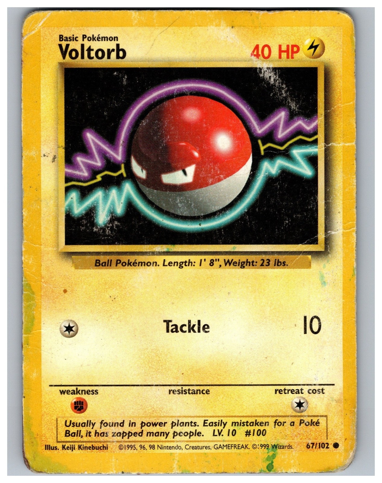 Voltorb 67/102 Base Set Pokemon Card
