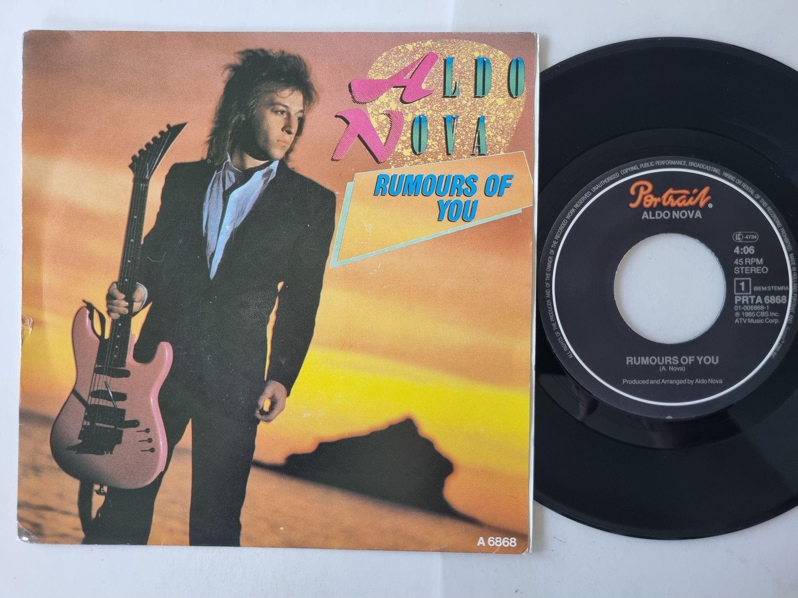 Aldo Nova - Rumours Of You 7'' Vinyl Holland