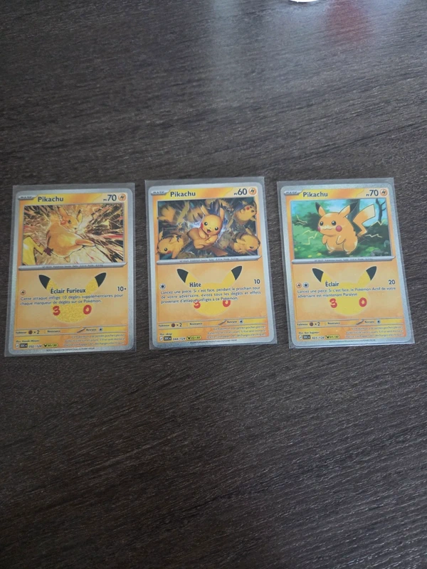 Lot pikachu 30 ans