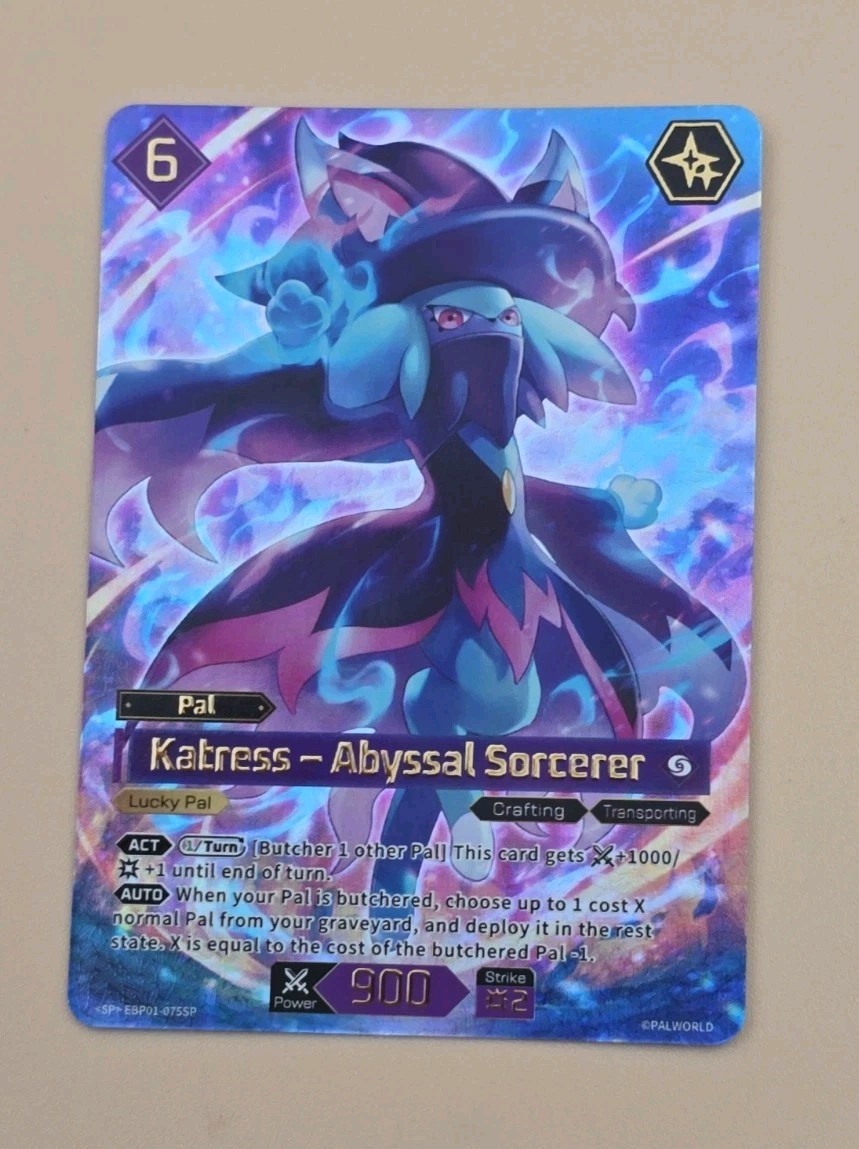 Katress - Abyssal Sorcerer Foil SP [EBP01-075SP] Palworld TCG Holo Rara Alt Art