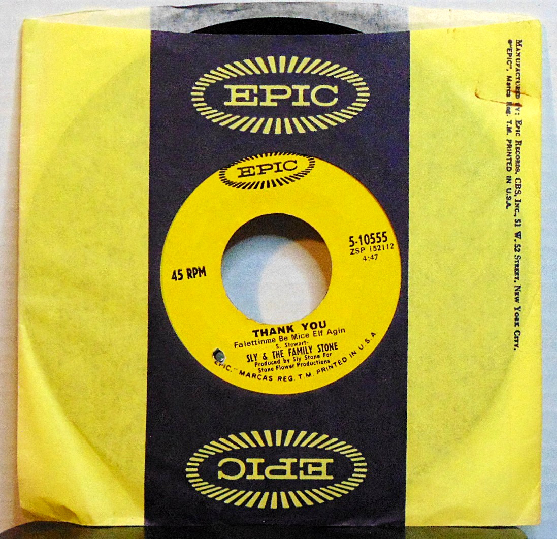 Sly & The Family Stone - Thank You / Everybody Is A Star 1969 Epic 7" 45 Single