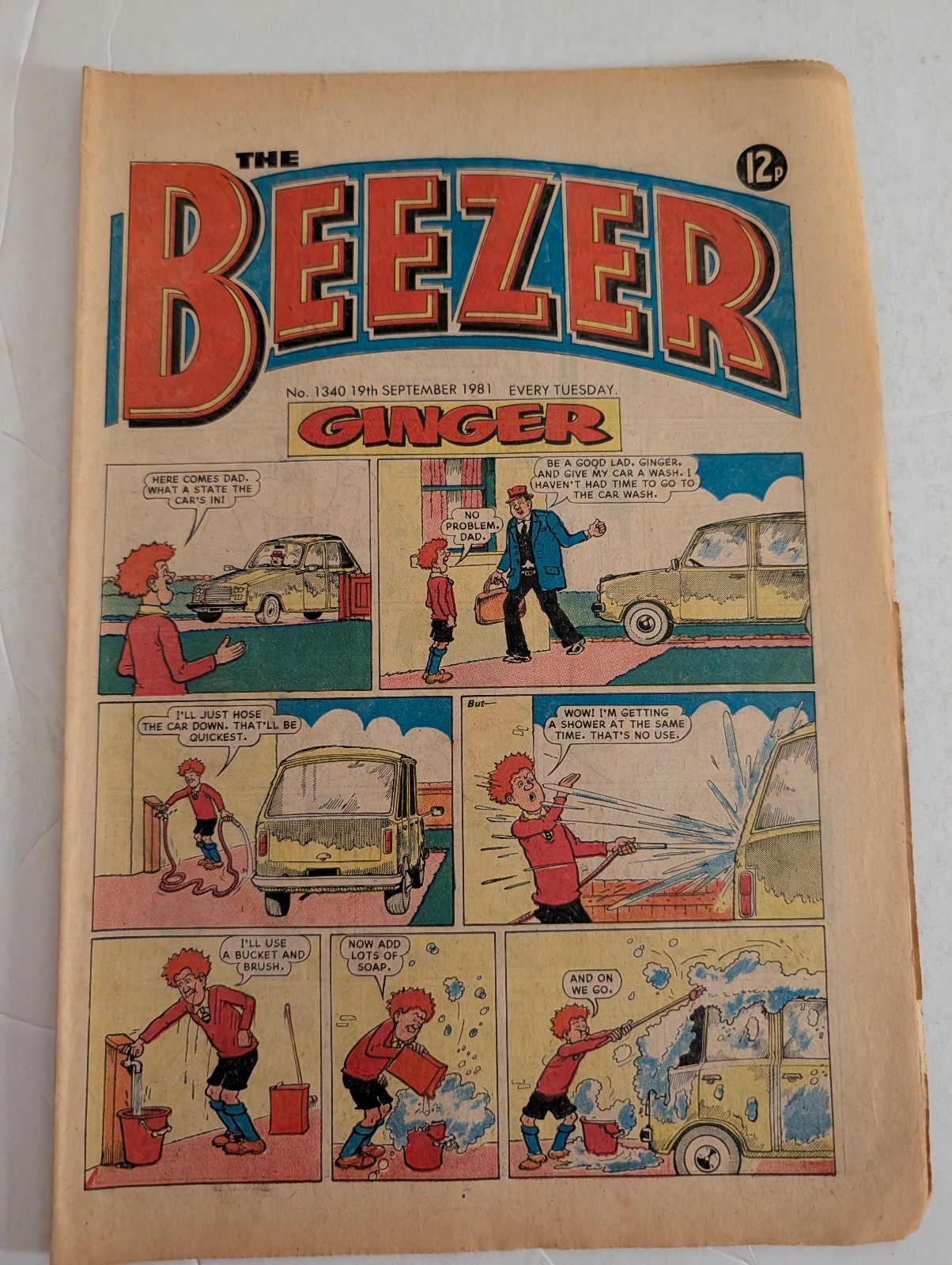 The Beezer Comic No 1340, September 19th 1981.