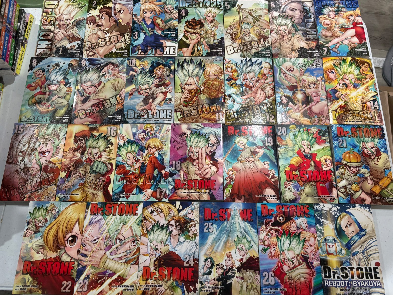 Dr. Stone Manga Completo Vol 1-26 Copertina Morbida con Reboot: Byakuya