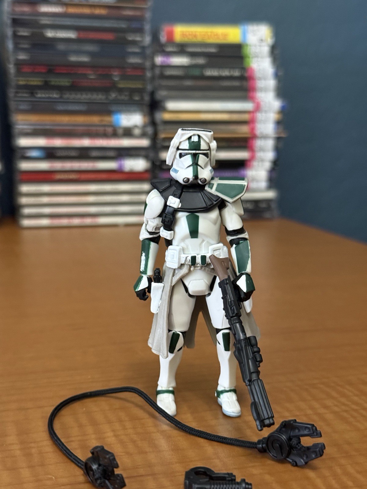 Star Wars Clone Commander Verde Completo 2005 ROTS Hasbro Sciolto