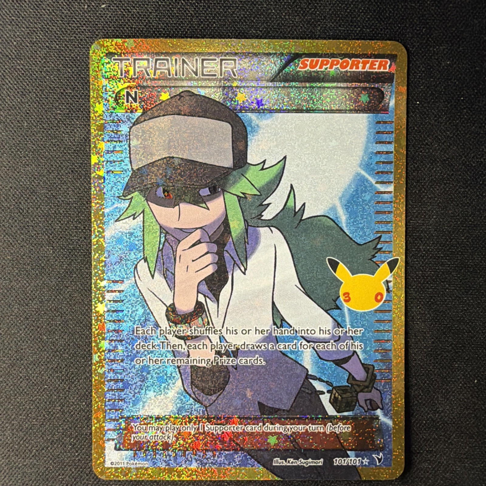 Pokemon Collezione Classica 30° Celebrazione N Allenatore Oro 101/101