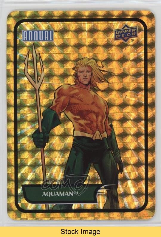 2023-24 Upper Deck DC Annual Backscatters Gold Aquaman #B-18 READ 18tk