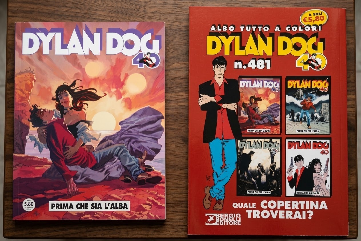 Dylan Dog n° 481 a colori  Copertina Regular "Gianluca e Raul Cestaro"