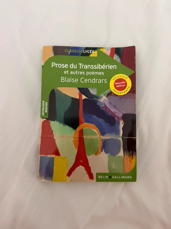livre « Prose du transsibérien »