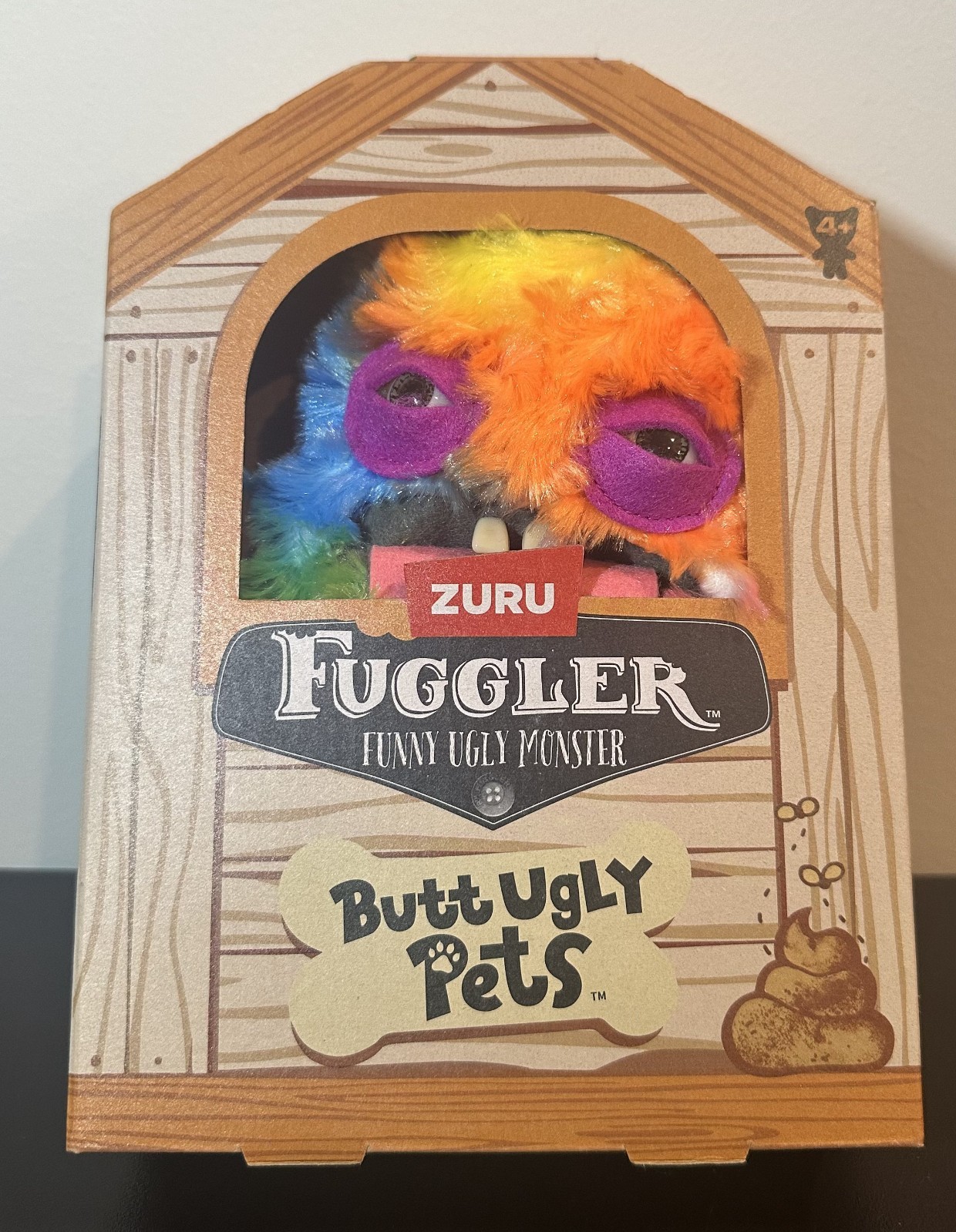 New in Box Zuru Plush Fuggler Butt Pets Ugly Cheeky Chonky Guinea Pig 9"