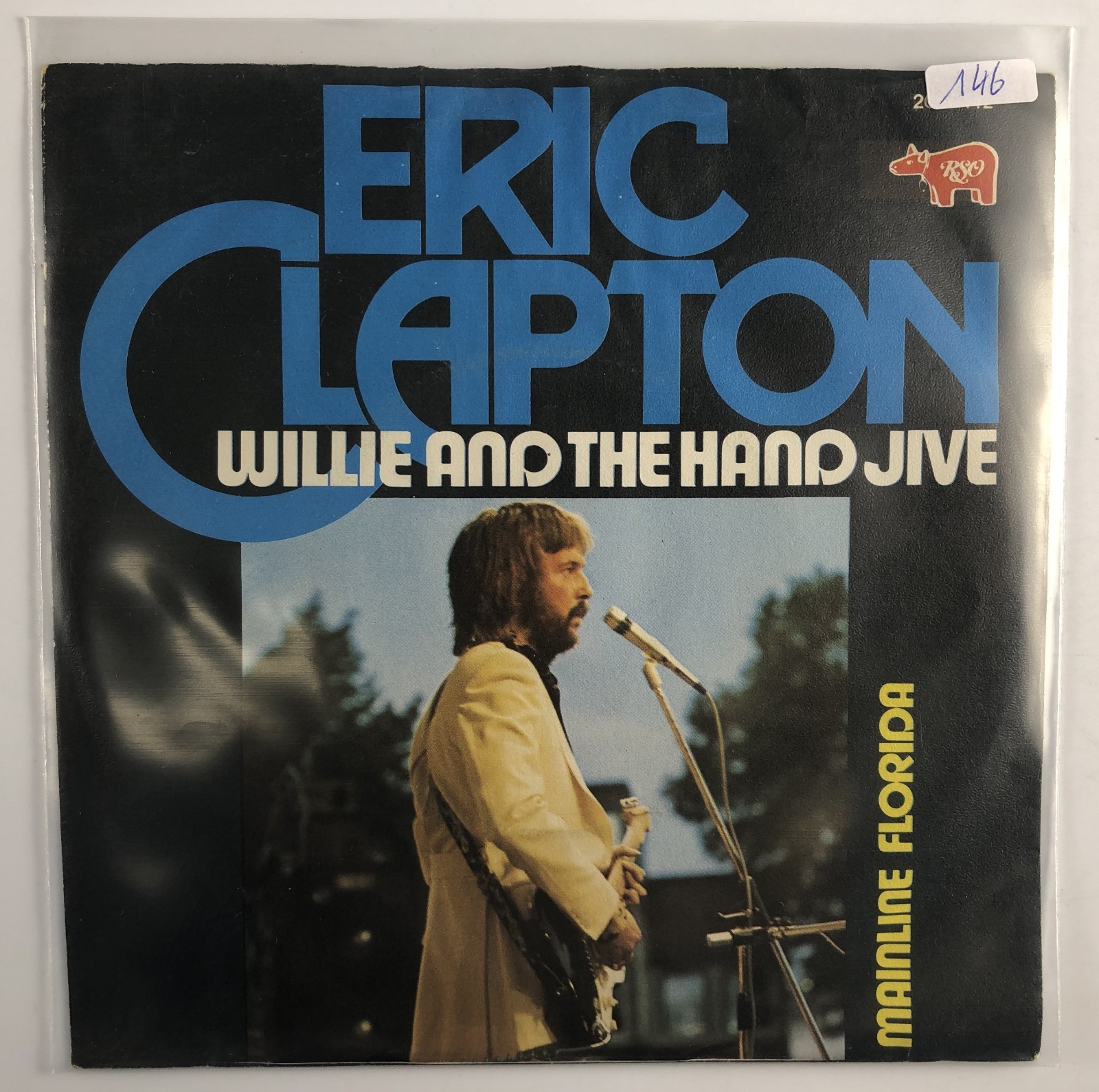 7'' Eric Clapton ‎– Willie And The Hand Jive - 1974 RSO 2090142 ! vg++