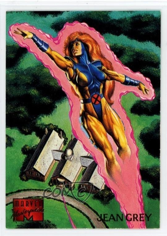 1995 Fleer Marvel Capolavori Jean Grigio #55 uk2