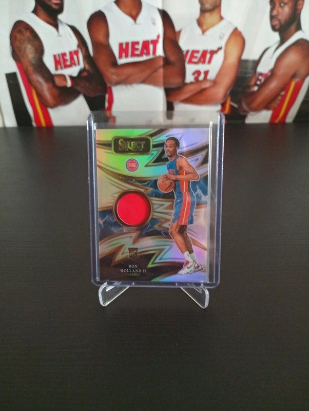 Ron Holland II – Detroit Pistons 📇 2024-25 Panini Select – Sparks Patch Silver RC