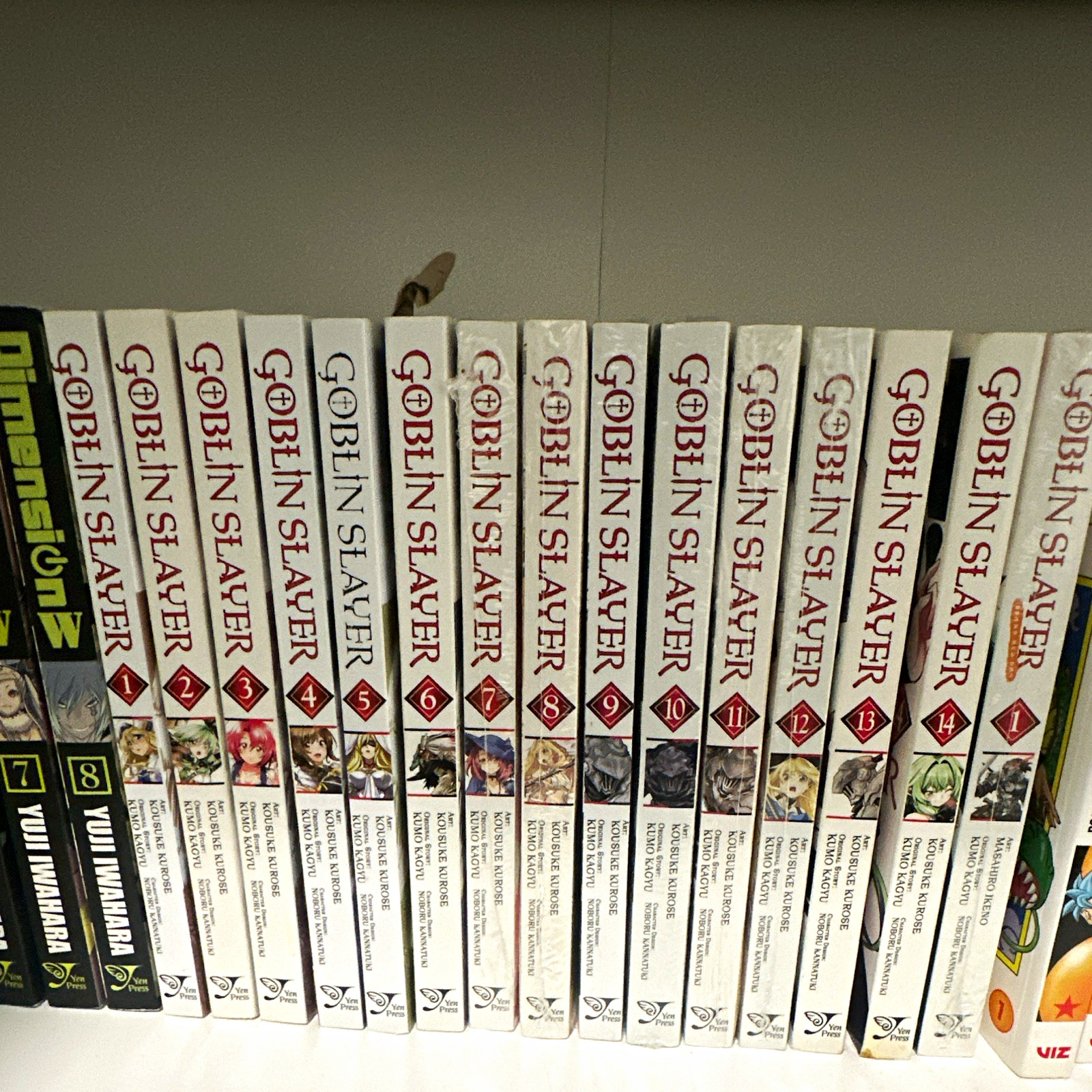 Yen Press Goblin Slayer Manga Vol. Copertina morbida inglese 1-14 + 1 Kumo Kagyu