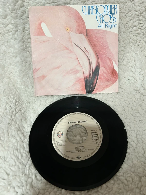 Vinyle 45 tours christopher cross all right