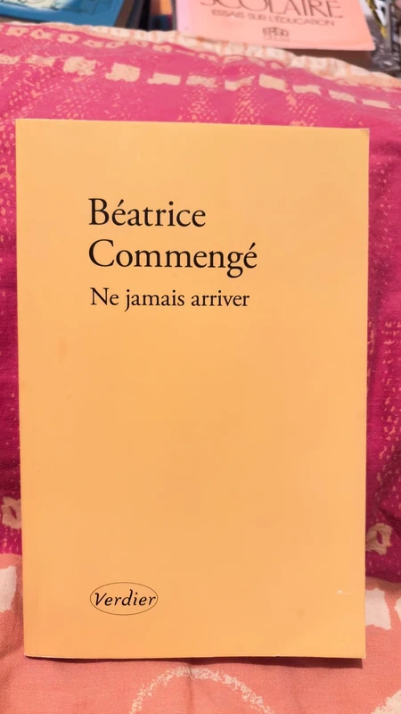 Livre Ne jamais arriver - Béatrice Commengé - éditions Verdier