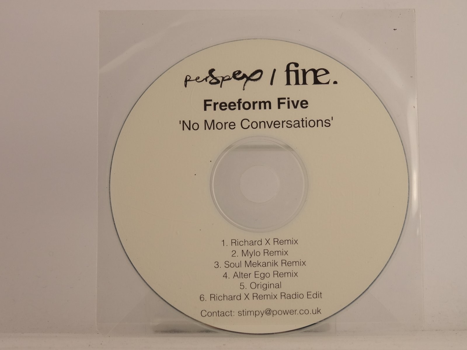 FREEFORM FIVE NO MORE CONVERSATIONS (I5) 6 Track Promo CD Single including Plast
