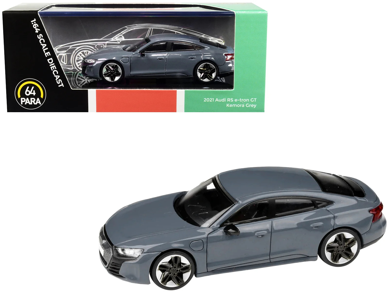 Modellino auto Audi RS 2021 e-tron GT Kemora grigio 1/64 pressofuso - Paragon