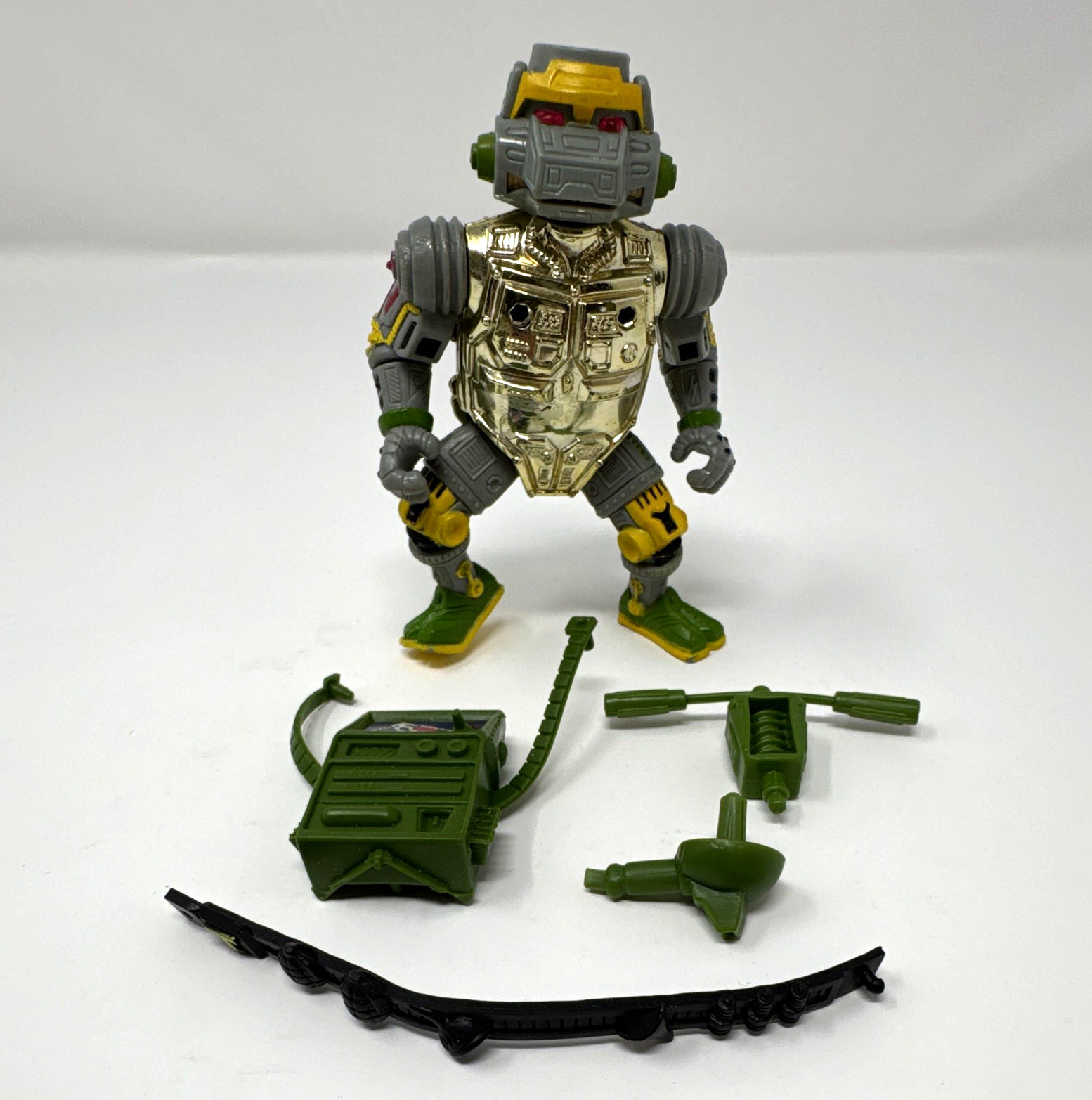 Modellino vintage TMNT Metalhead Playmates Toys 1989 con cintura