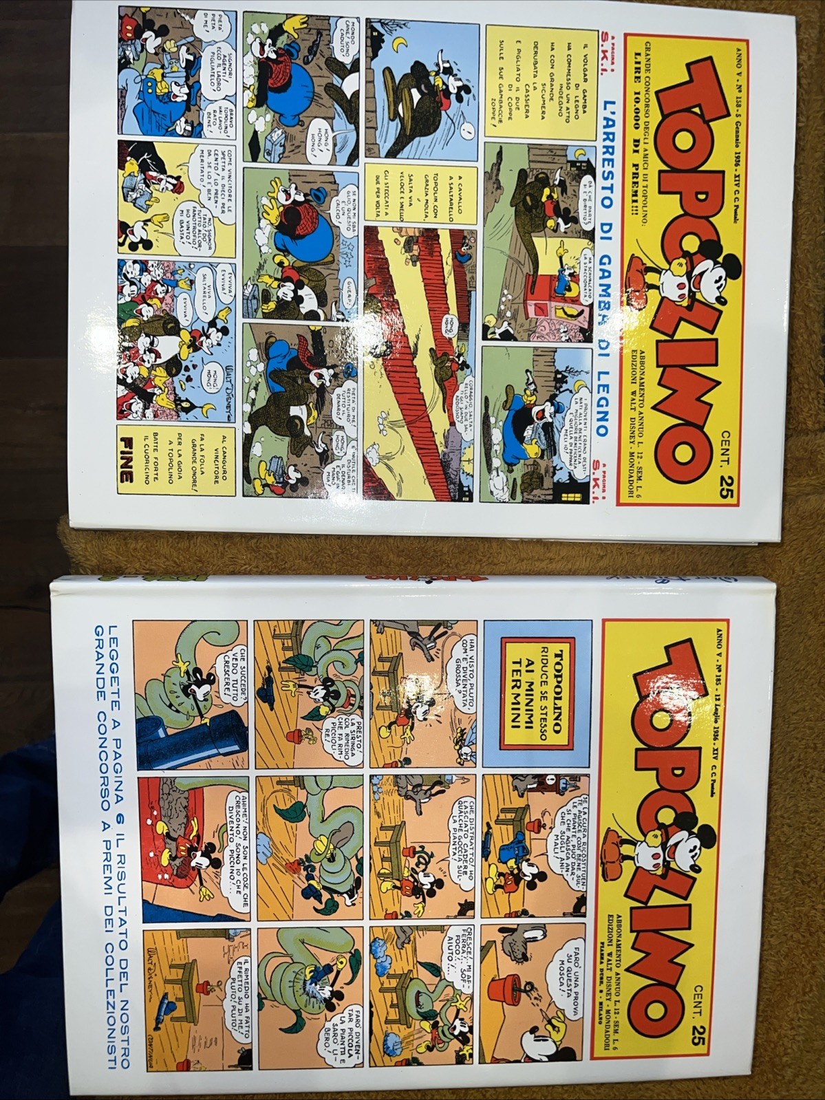 Topolino 1936-1 + 1936-2 Grandi Ristampe Comic Art 1983/1984