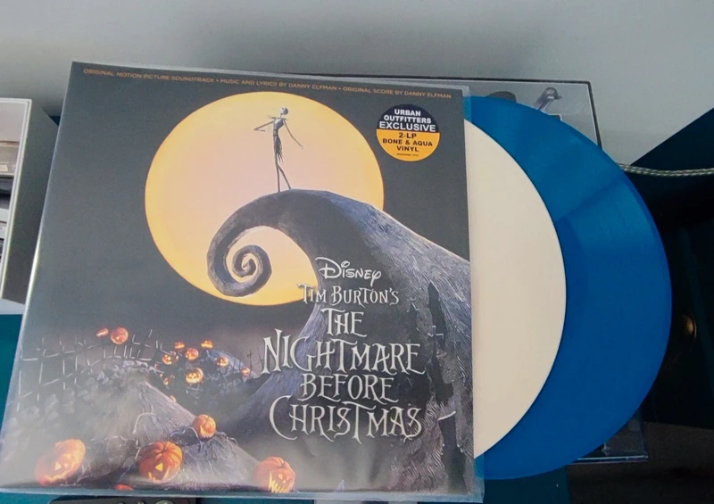 Vinyle 2 LP The Nightmare Before Christmas – Édition Exclusive Urban Outfitters (Bone et Aqua)