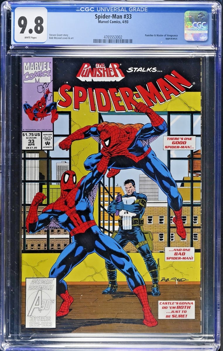 Spider-Man #33 1993 CGC 9.8 NM/M High Grade Punisher Master of Vengeance Marvel