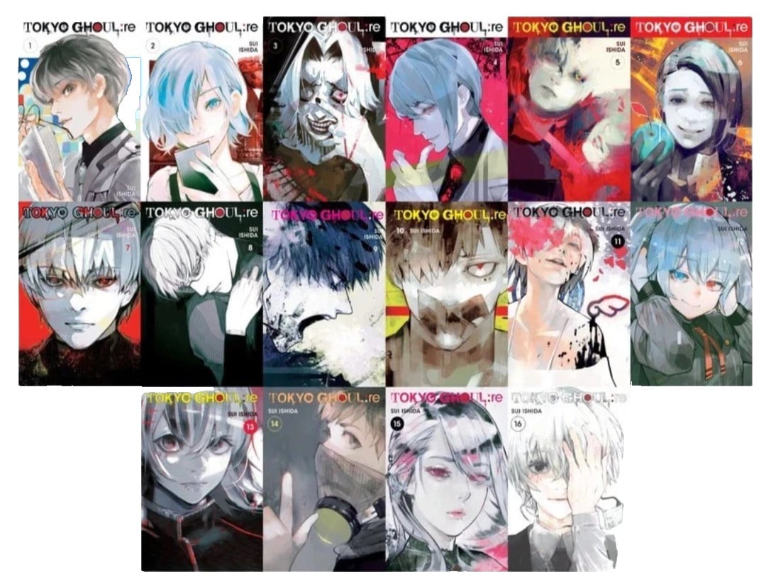 Tokyo Ghoul:re Set Manga Completo Vol. Fumetto versione inglese 1-16 spedizione veloce