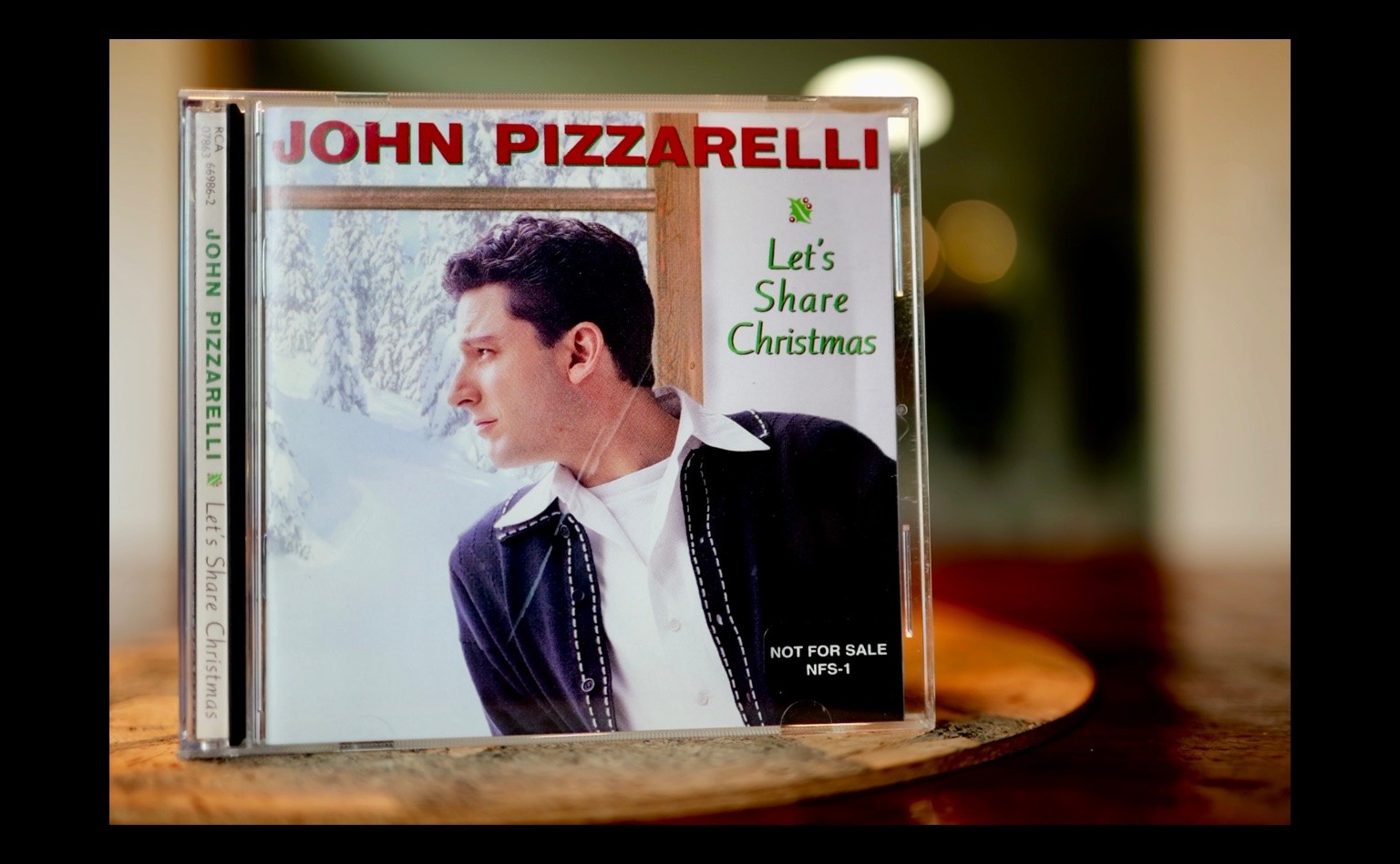 John Pizzarelli Let's Share Christmas CD PROMO RCA 1996 Bucky Michel Legrand