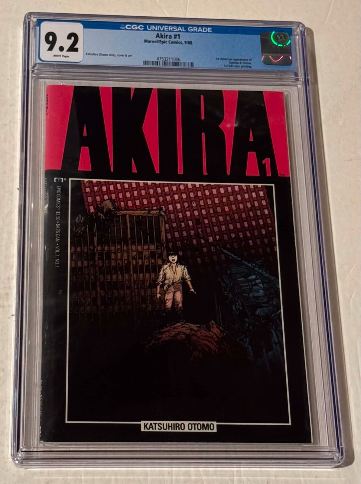 Akira 1 CGC 9.2 1988 spedizione gratuita