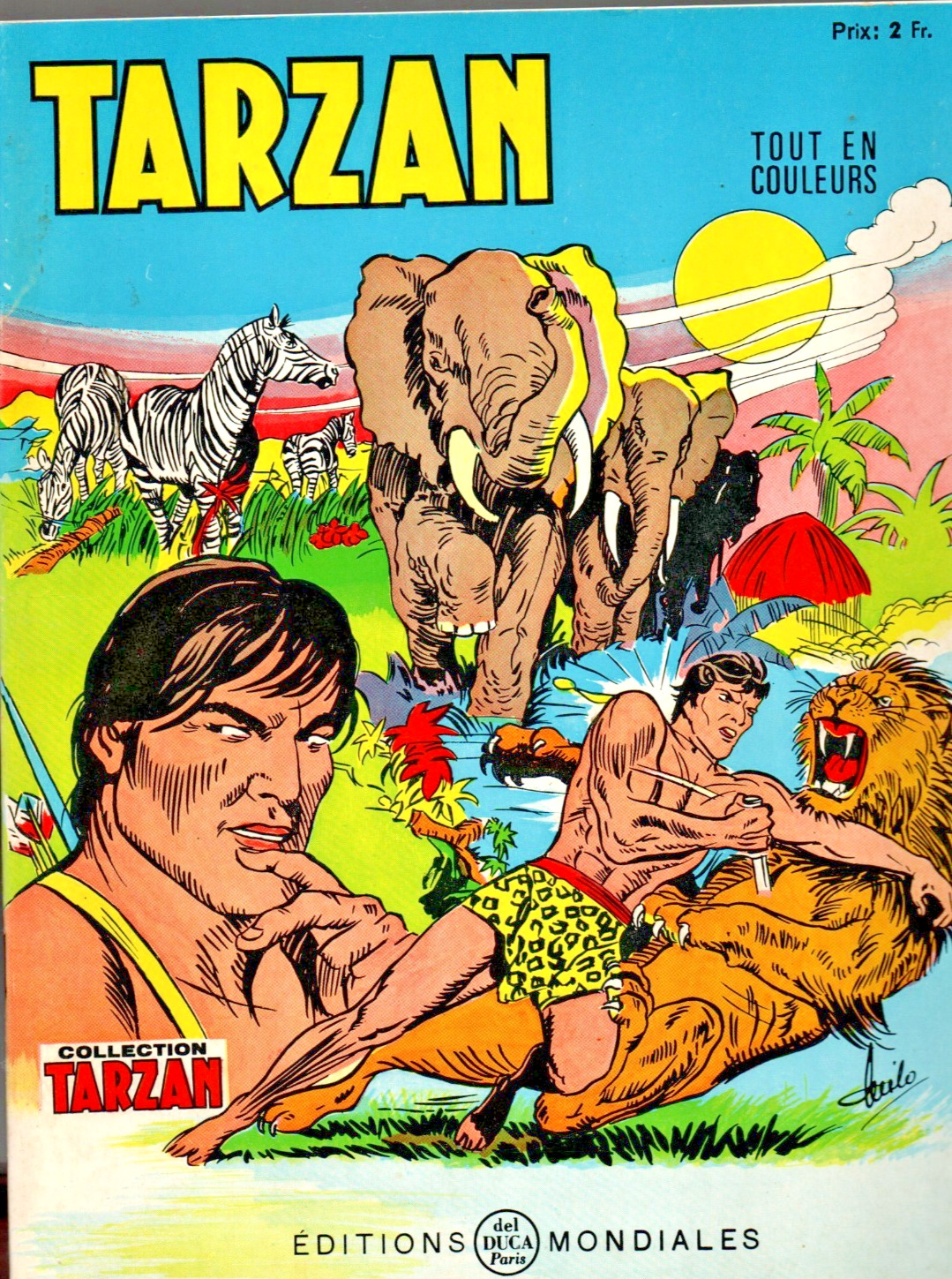 TARZAN Tout en couleurs n°37. Editions Mondiales  1969. Etat neuf