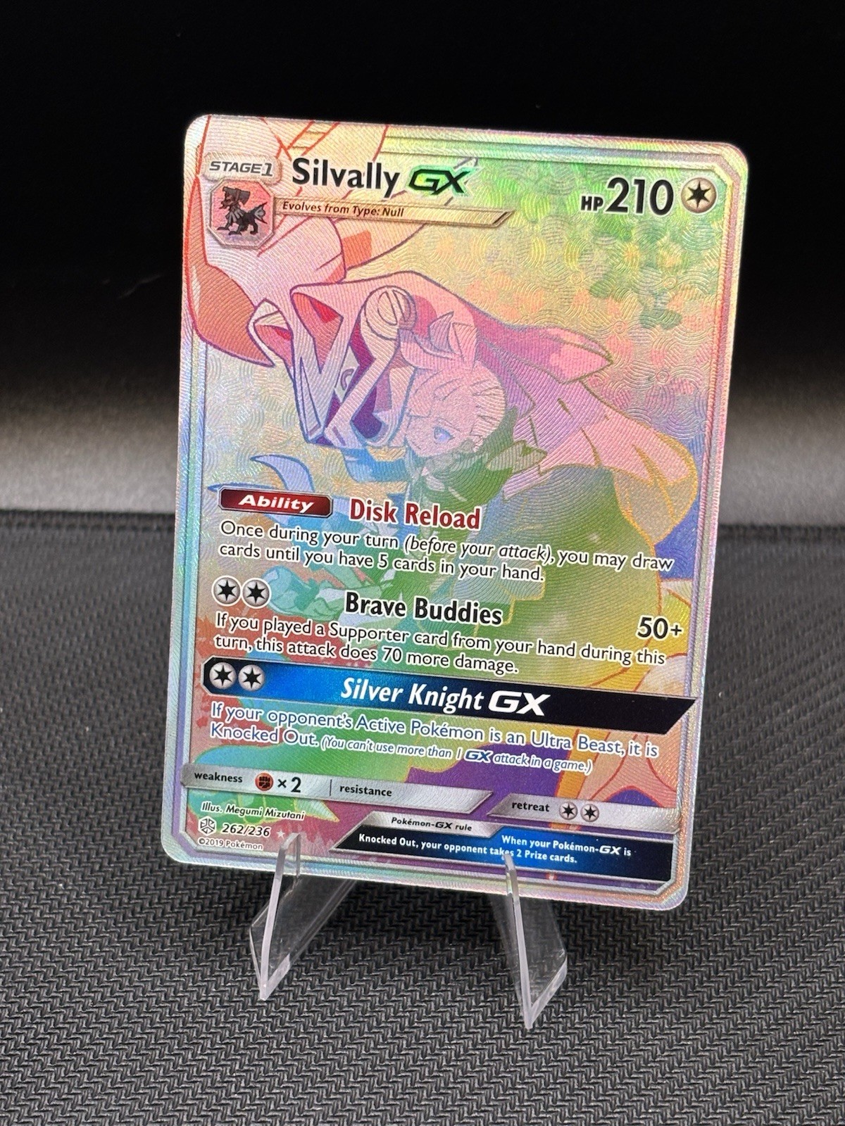 Silvally GX 262/236 Cosmic Eclipse Secret Rara Full Art Holo ENG 210 CV 2019