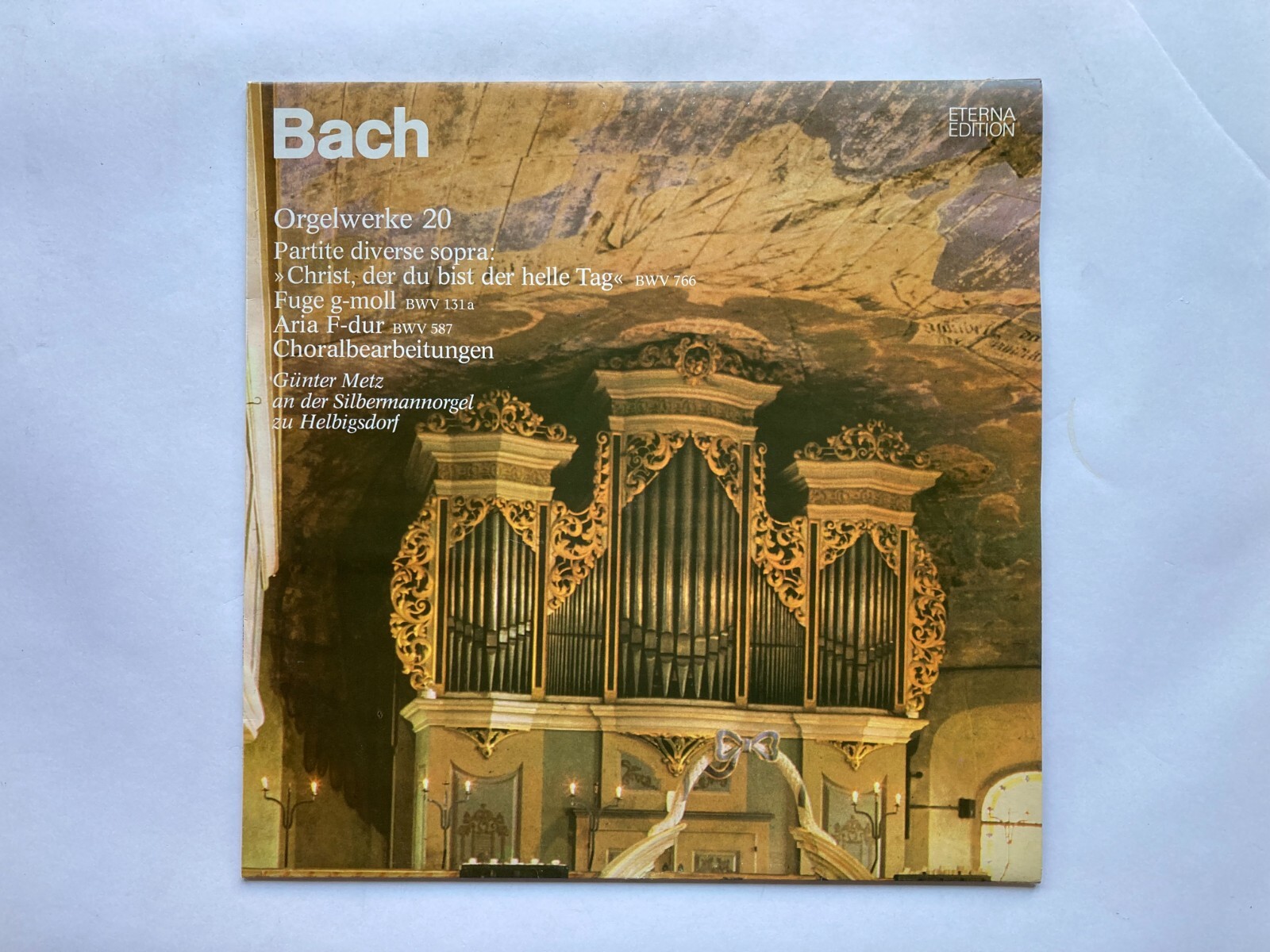 Bach Œuvres Pour Orgue 20 Eterna Vinyle LP Orgue Günter Metz