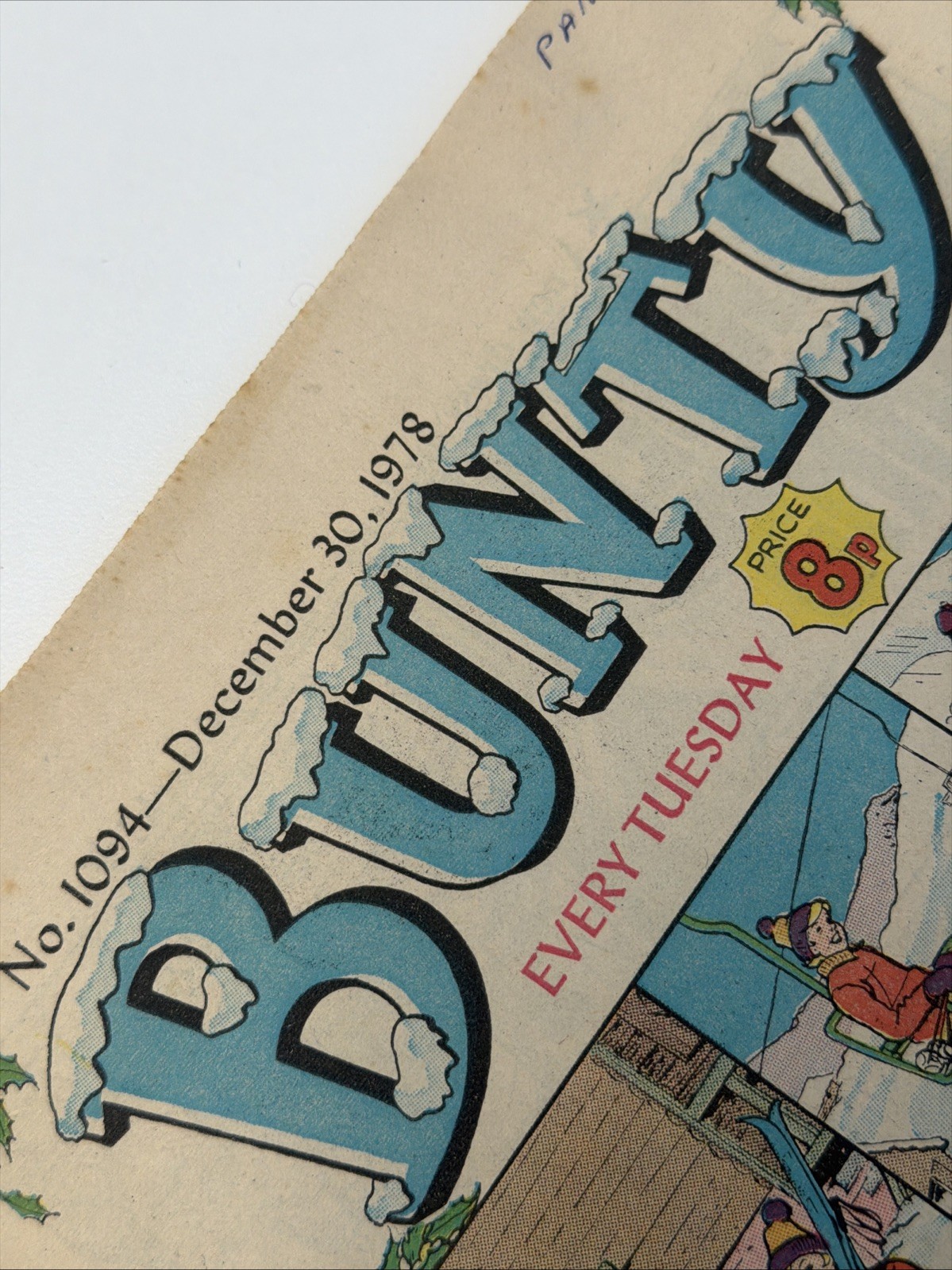 BUNTY COMIC - Christmas Issue December 30th 1978 - Vintage 70s Girls UK Comic