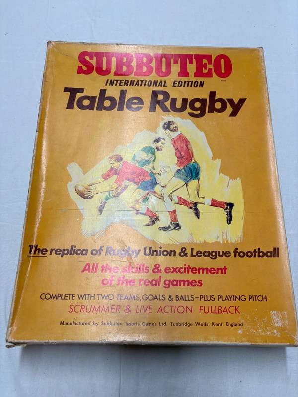Subbuteo Rugby- Complete Set with extras- Pls read