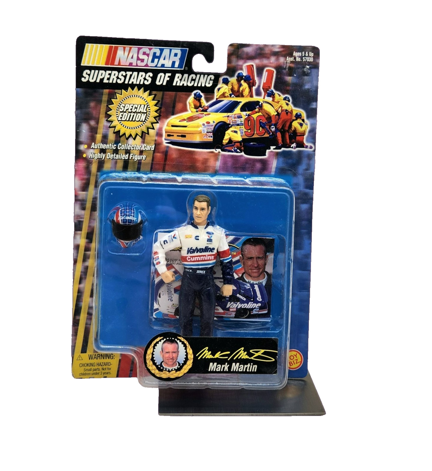 1998 Toy Biz NASCAR Superstars Mark Martin - Figurina Edizione Speciale - Sigillo di Fabbrica