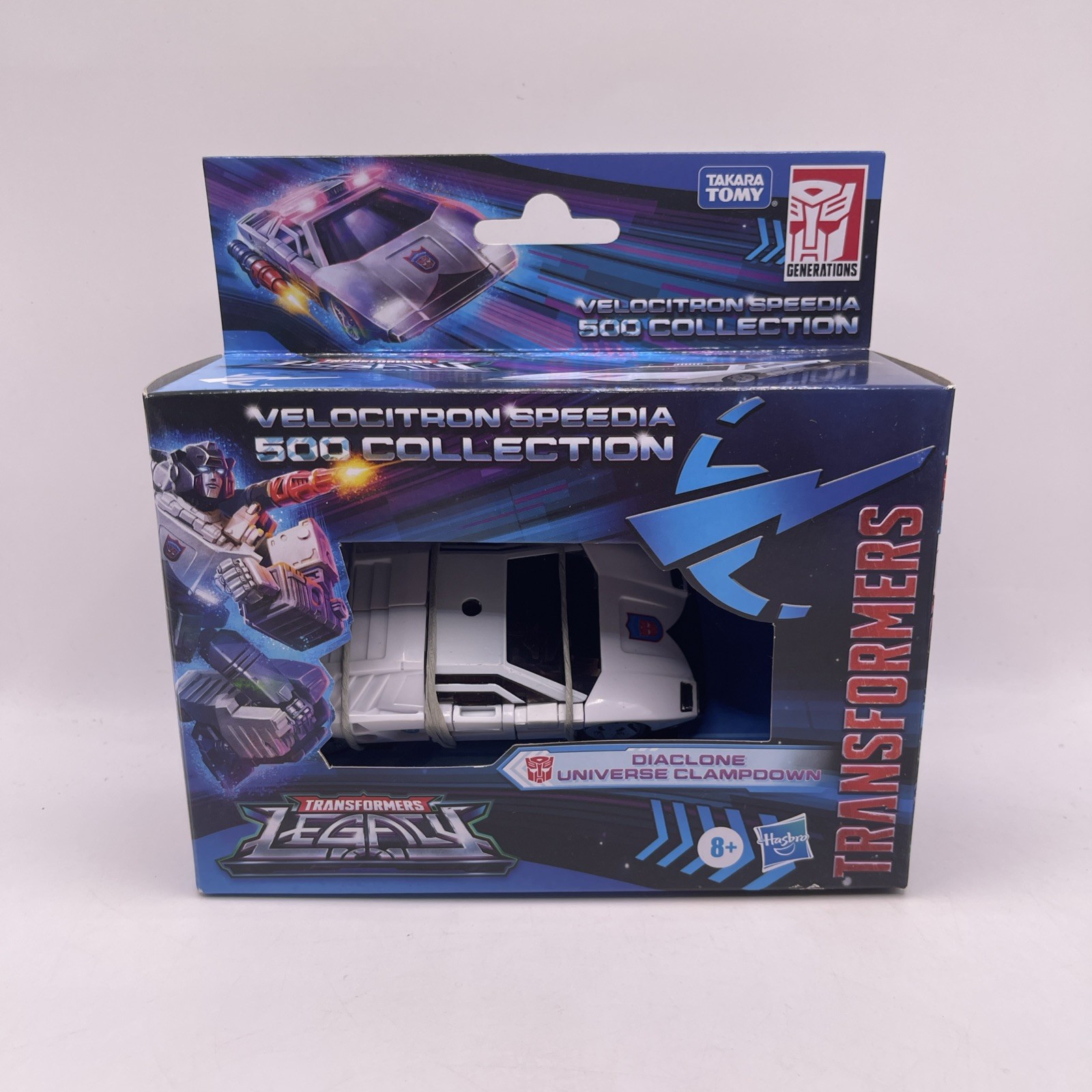 TRANSFORMERS LEGACY VELOCITRON SPEEDIA 500 COLLEZIONE CLAMPDOWN