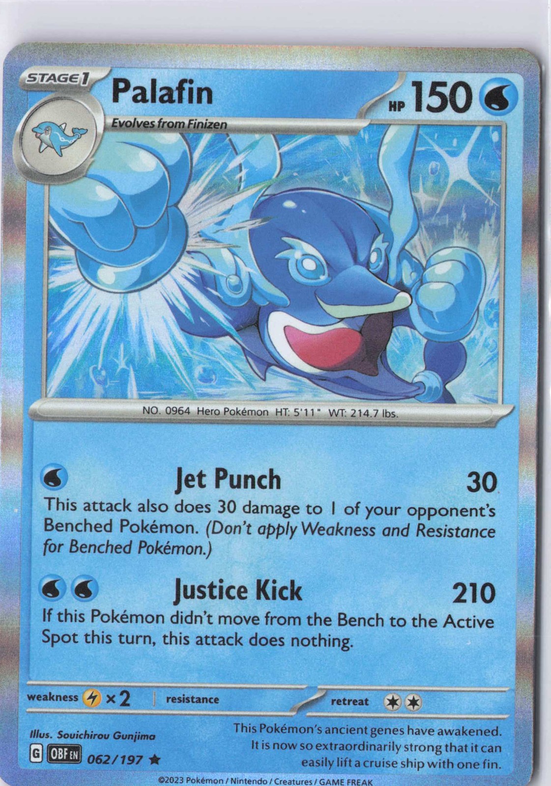 Pokémon TCG Fiamme Ossidiana Palafin 062/197