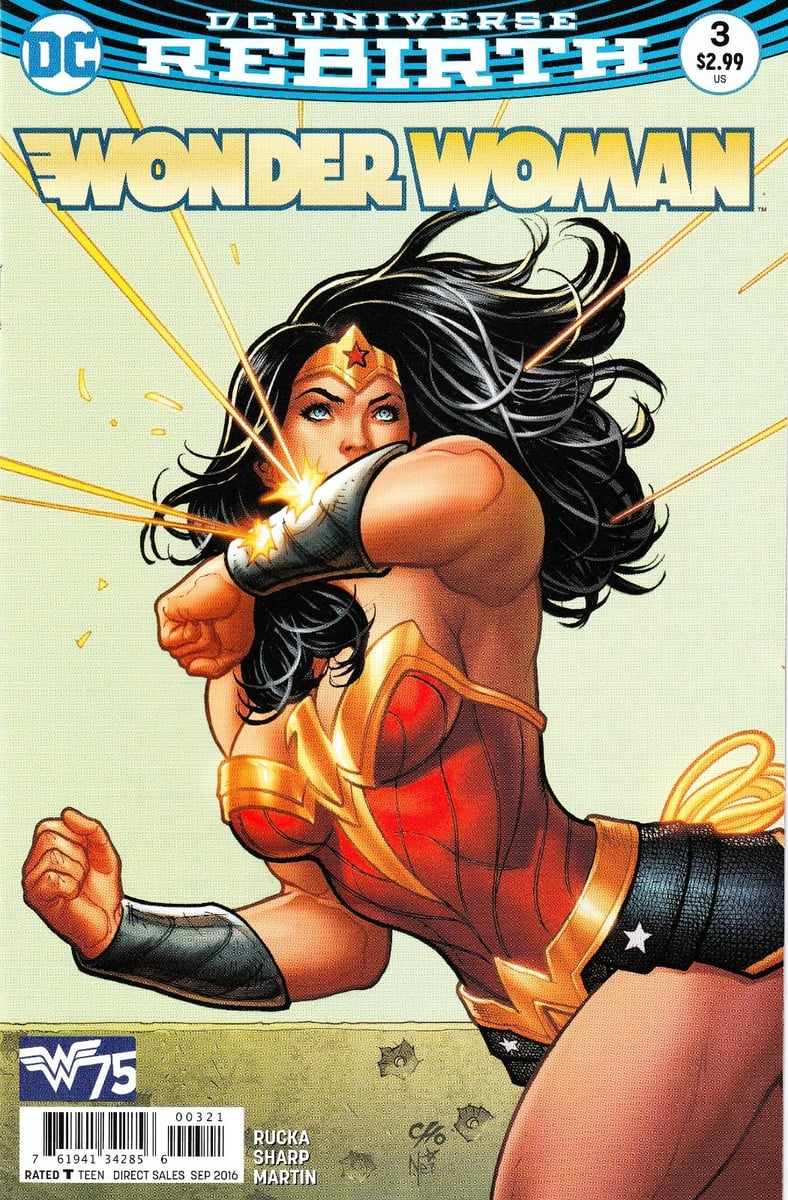 WONDER WOMAN #3 b (2016) RUCKA / LIAM SHARP ~ VARIANTE FRANK CHO ~ NON LETTO QUASI NUOVO
