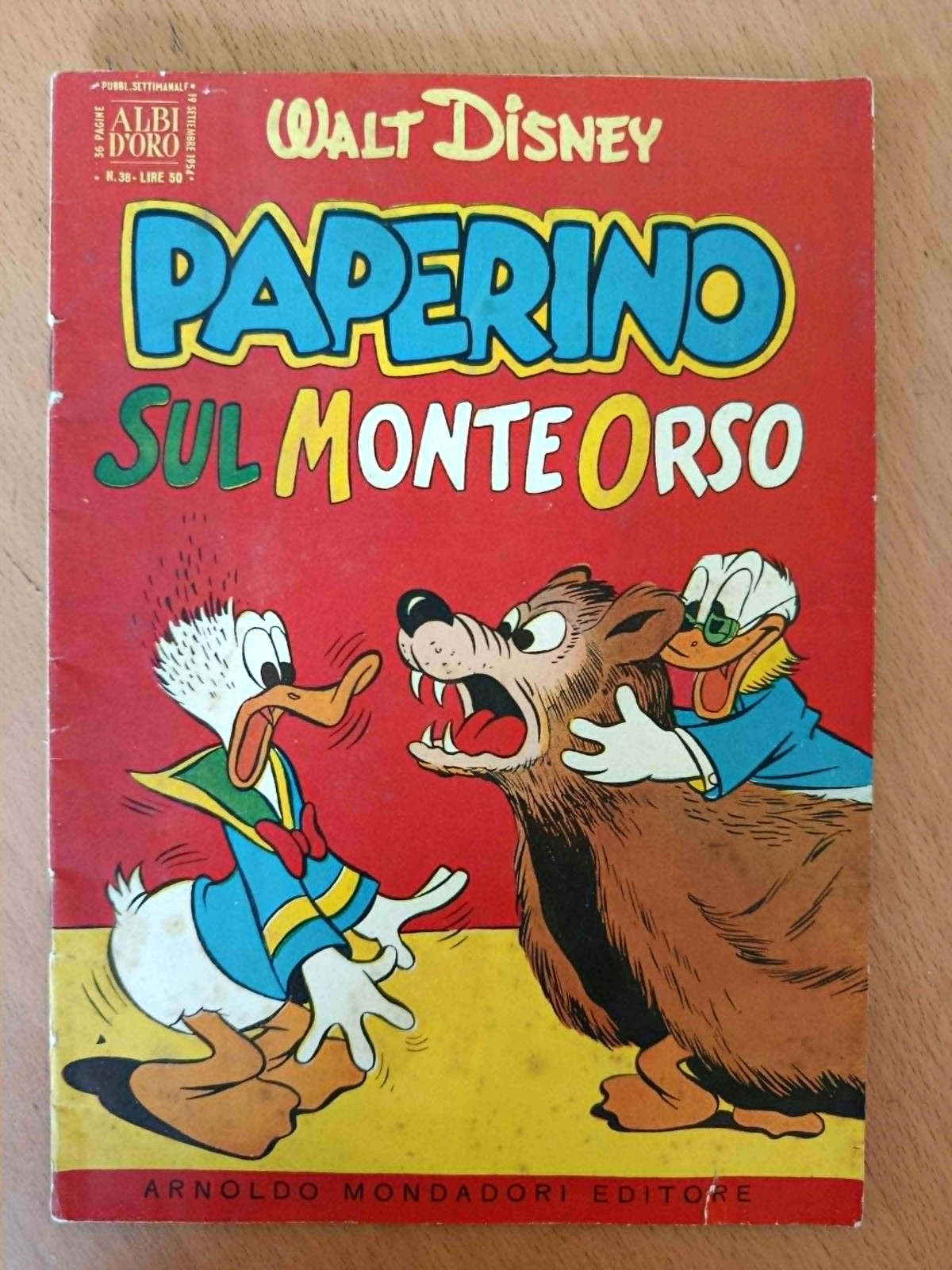 NATALE A MONTE ORSO PRIMA APPARIZIONE ZIO PAPERONE BARKS ALBO ORO DISNEY 38 1954