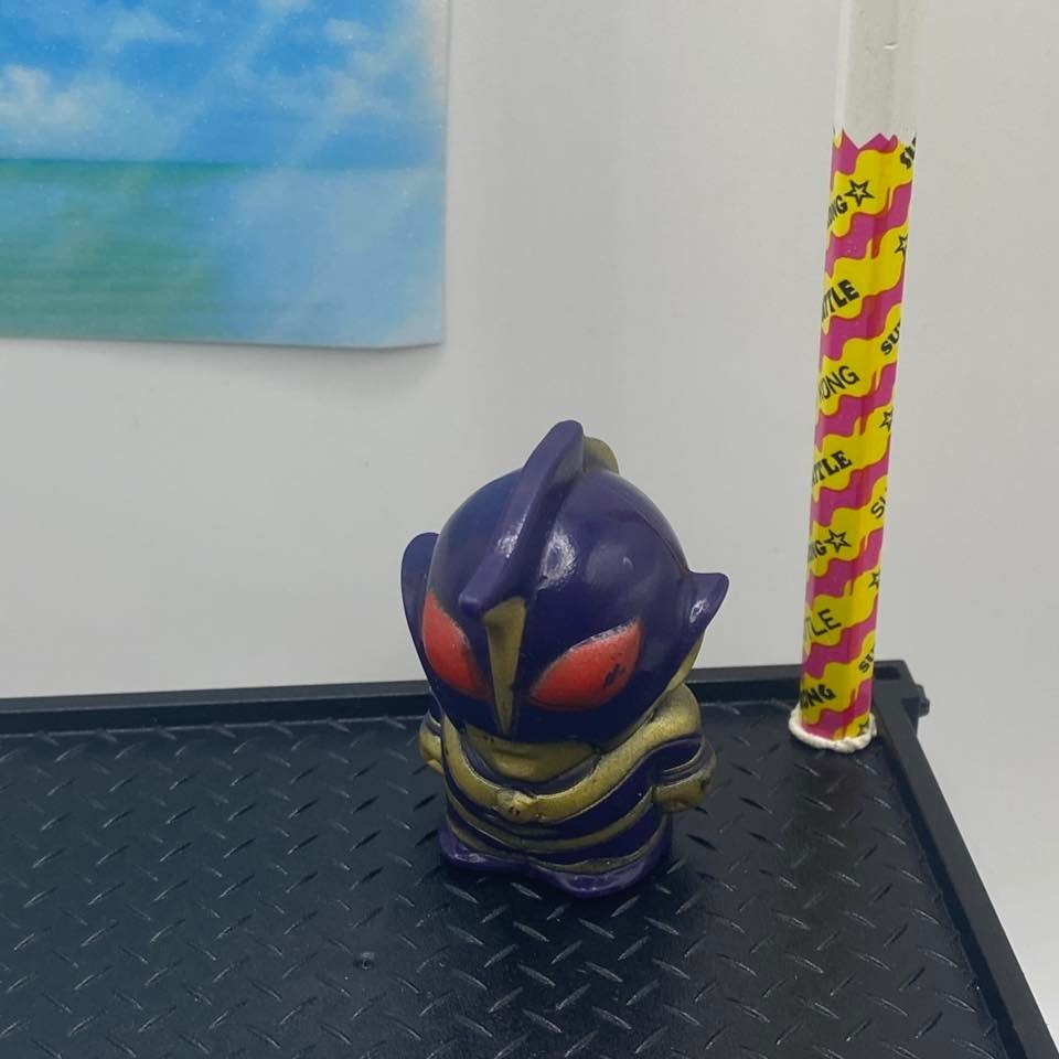Bandai Ultraman Shadow SD morbido vinile finger puppet minifigure vintage Tsuburaya