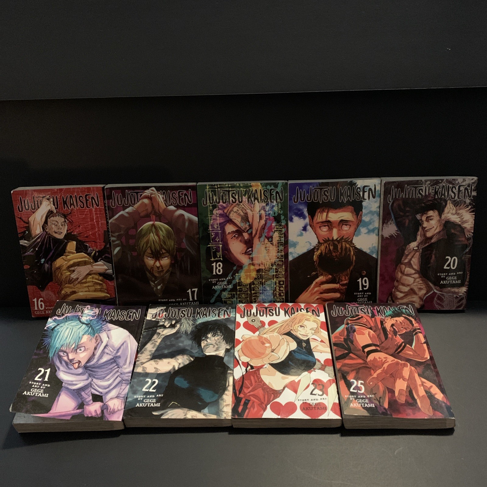 Jujutsu Kaisen VIZ Media Manga Inglese Lotto Volumi 16-23, 25 (Copertina Morbida)