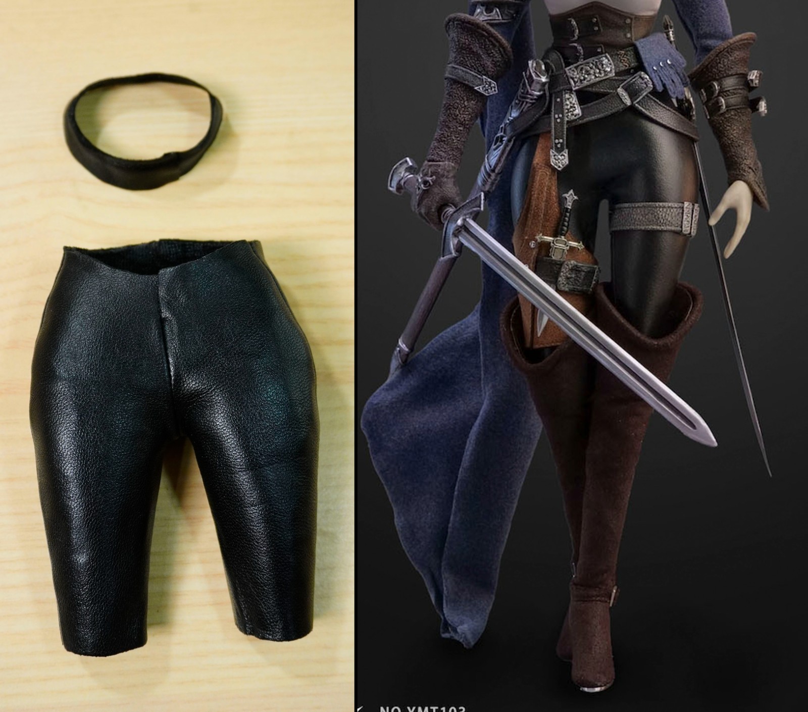 [PART 1/6] Leather pants - YMTOYS 1/6 The Hunter Sophia Action figure
