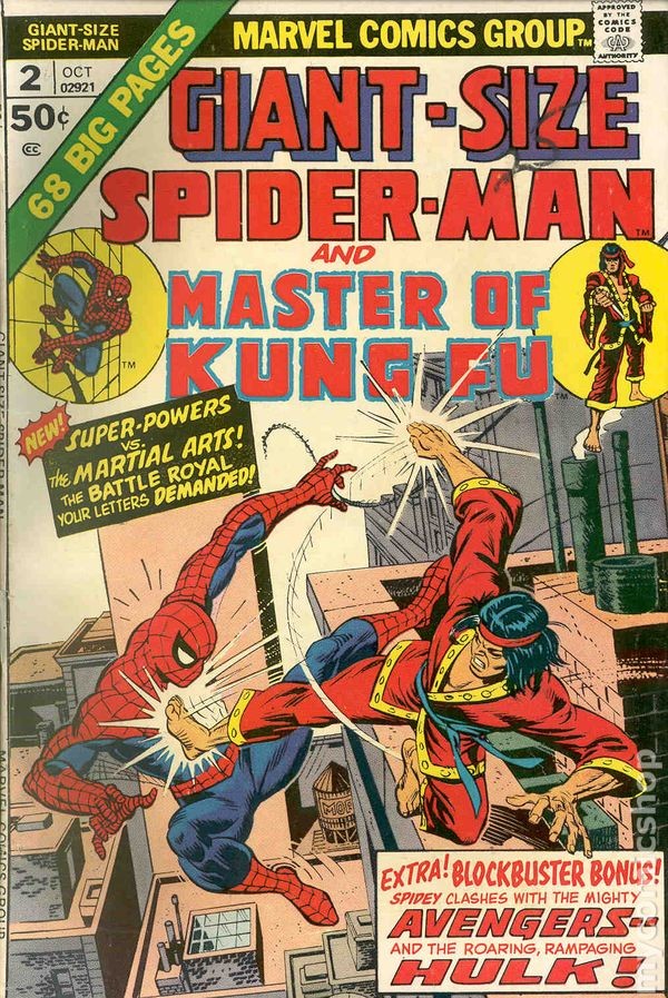 Spider-Man taglia gigante #2 VG- 3.5 1974 immagine stock