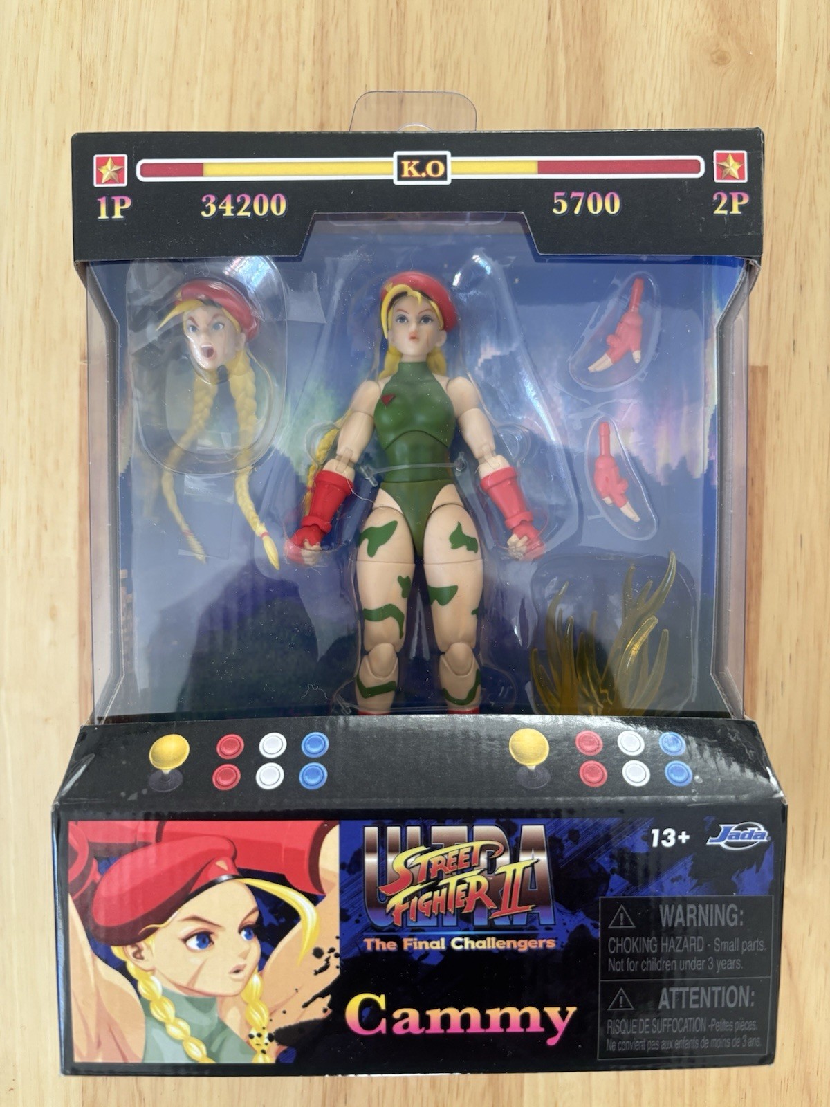 Ultra Street Fighter II Cammy 6" Action Figure The Final Challengers Jada (NUOVO)