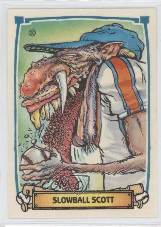 1988 Leaf Baseball's Greatest Grossouts Slowball Scott (Regular Back) #80 1i3